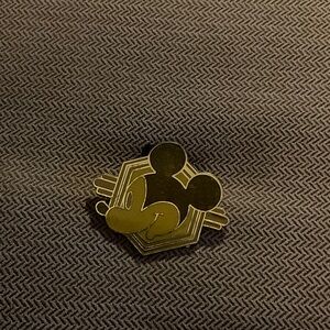 Disney Mickey Mouse Gold and Black Pin